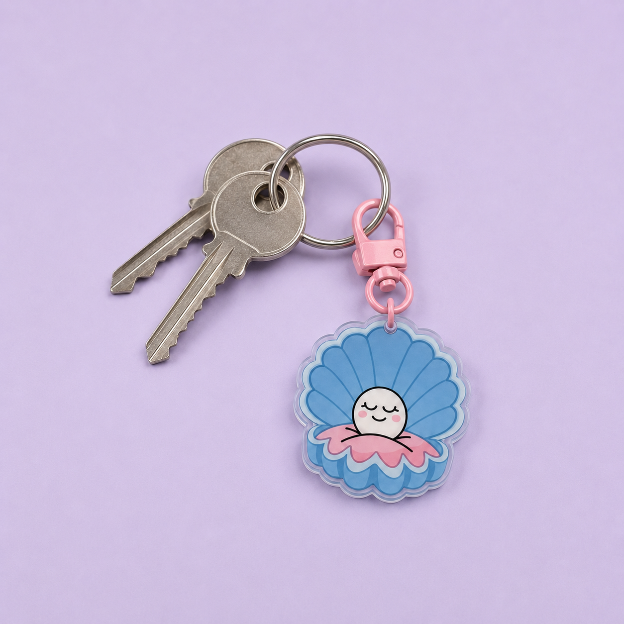 Porte clé et bijoux de sac- TU ES UNE VERITABLE PERLE RARE