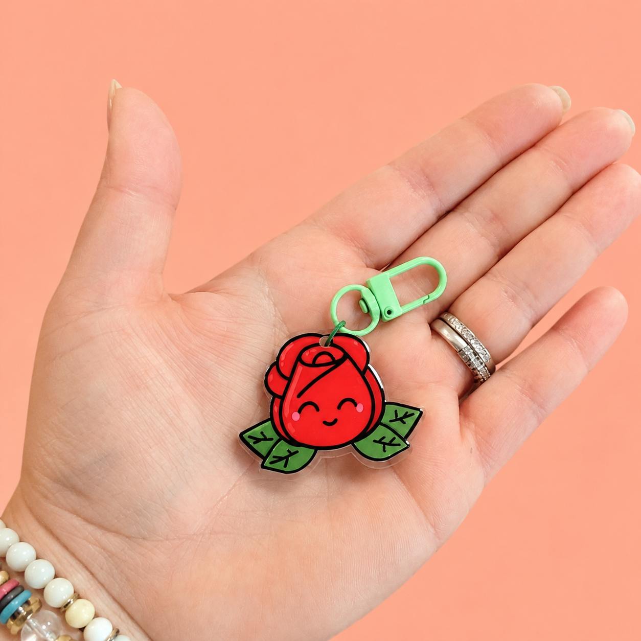 FLEUR DE ROSE ROUGE