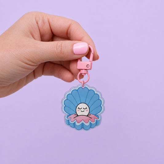 Porte clé et bijoux de sac- TU ES UNE VERITABLE PERLE RARE