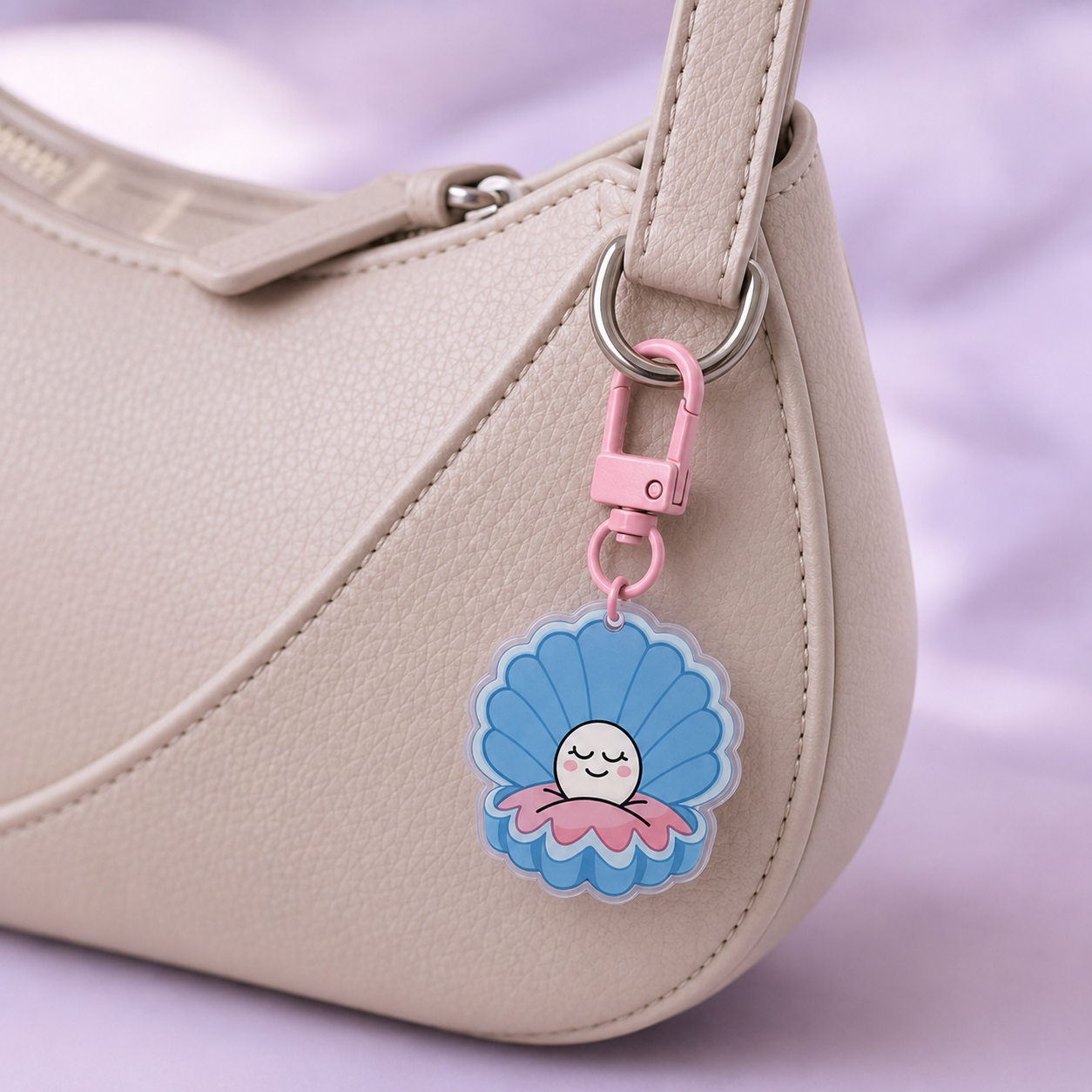 Porte clé et bijoux de sac- TU ES UNE VERITABLE PERLE RARE